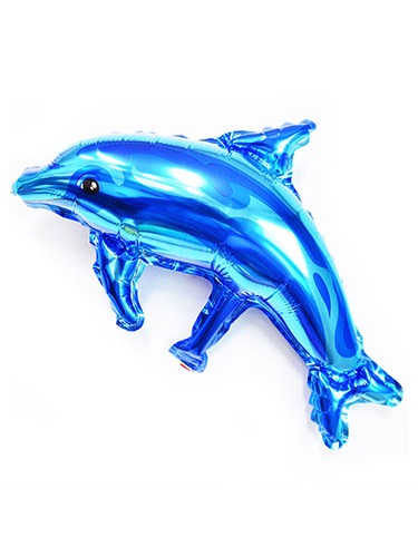 해피파티 호일풍선 동물 돌고래 (블루)