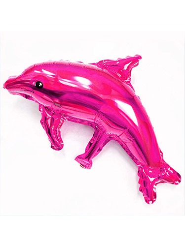 해피파티 호일풍선 동물 돌고래 (핑크)