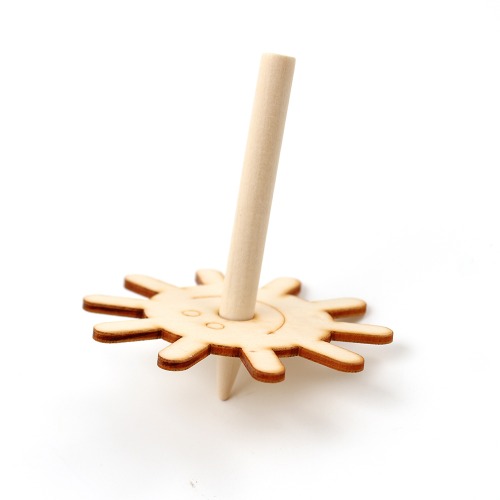 [아이디몬] 나무팽이 태양 전통 민속 놀이 피젯 스피너 손장난감 토이
