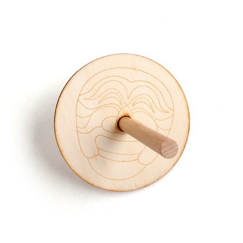[아이디몬] 나무팽이 하회탈 전통 민속 놀이 피젯 스피너 손장난감 토이
