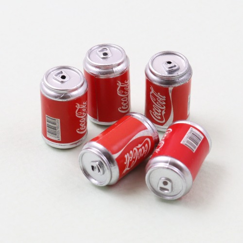 미니어처 검정 탄산 캔 5개입 탄산음료 냉장고 자석 장식 인테리어 소품 데코  모형